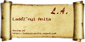 Ladányi Anita névjegykártya